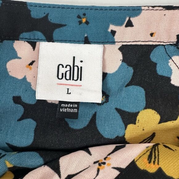 CAbi 4158 Womens Large Favorite Blouse Floral Shirt Blouse Career Office - Picture 7 of 12